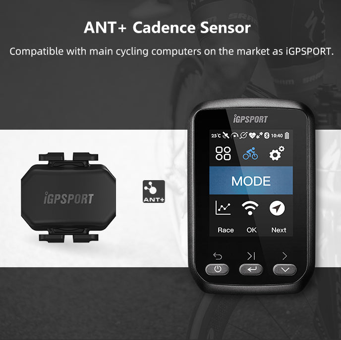 Load image into Gallery viewer, iGPSPORT Bike Speed &amp; Cadence Sensor ANT+ Bluetooth 5.0 IPX7 Waterproof
