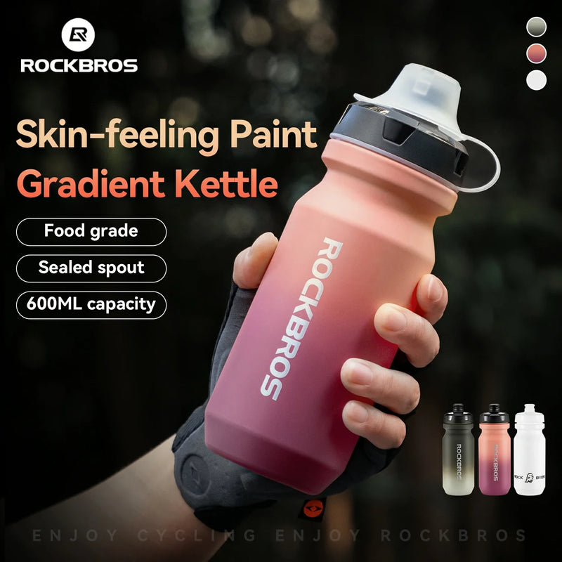 Load image into Gallery viewer, Skin-Feeling Bike Bottle with Pull-Top Lid – Lightweight Leakproof 600/750ml
