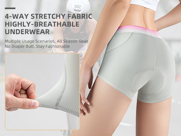 Load image into Gallery viewer, ROCKBROS Women’s Cycling Underwear 4D Padded Bike Shorts
