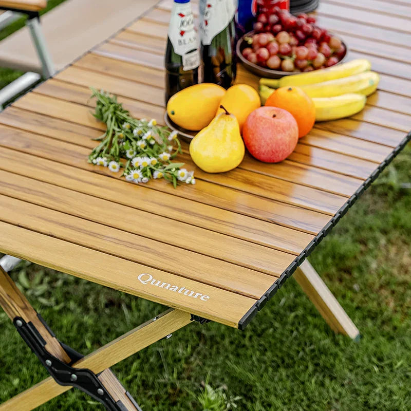 Load image into Gallery viewer, Qunature Lightweight Foldable Aluminum Table with Stable Triangular Structure
