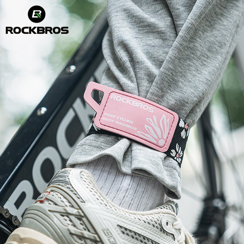 Load image into Gallery viewer, ROCKBROS Anti-Roll Chain Riding Leg Straps Adjustable Reflective
