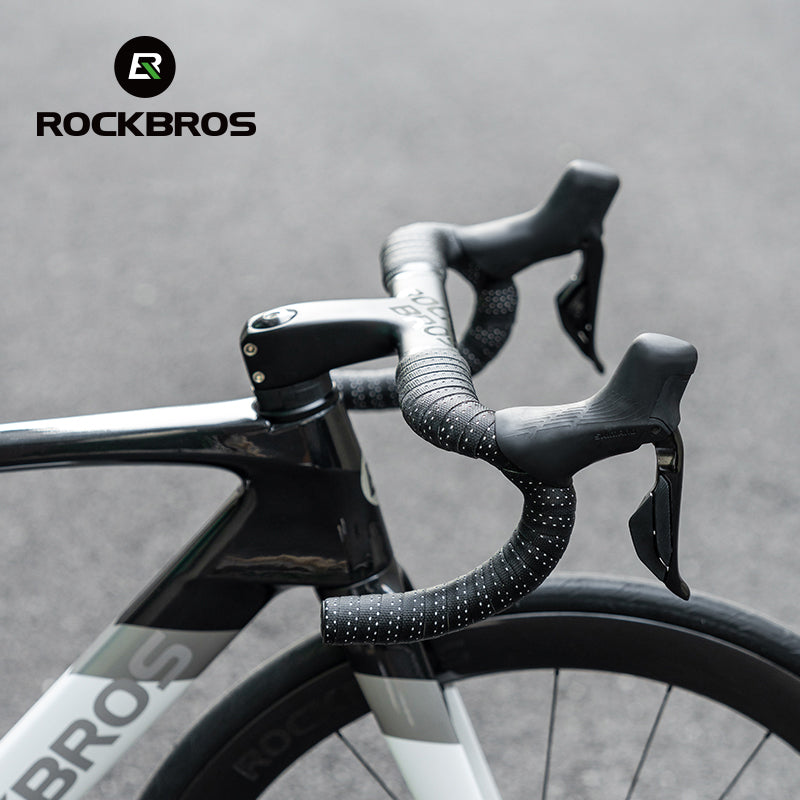 Load image into Gallery viewer, ROCKBROS Silicone PU Bicycle Handlebar Tape Soft Breathable Road Bike Tape Shock-absorption Anti-Slip Gravel Bicycle Handlebar Wrap Drop Bar Belt
