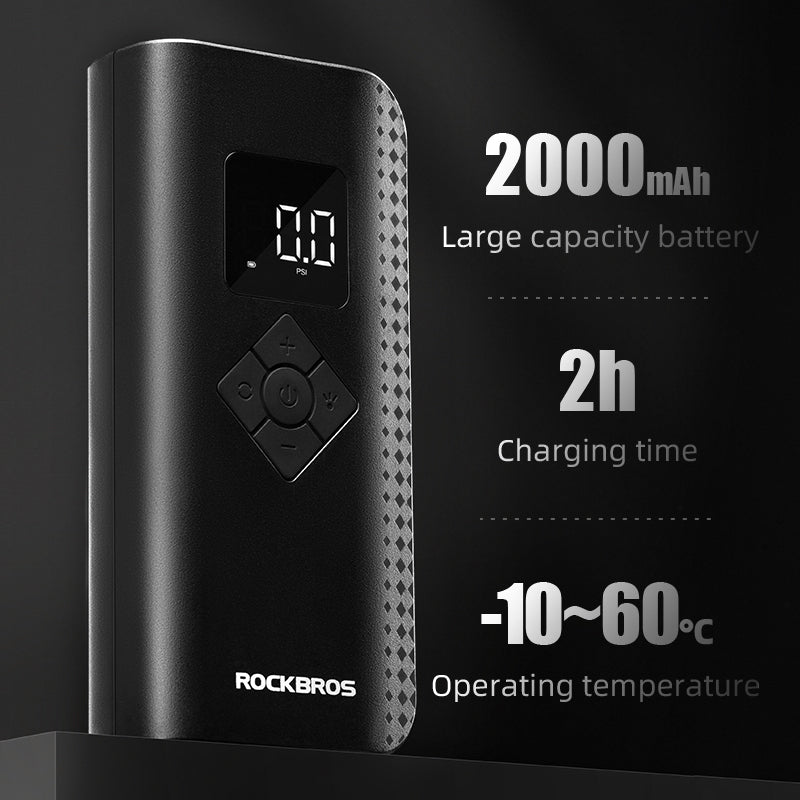 Load image into Gallery viewer, ROCKBROS A13 Mini Electric Air Bike Tire Pump 150PSl 2000mAh

