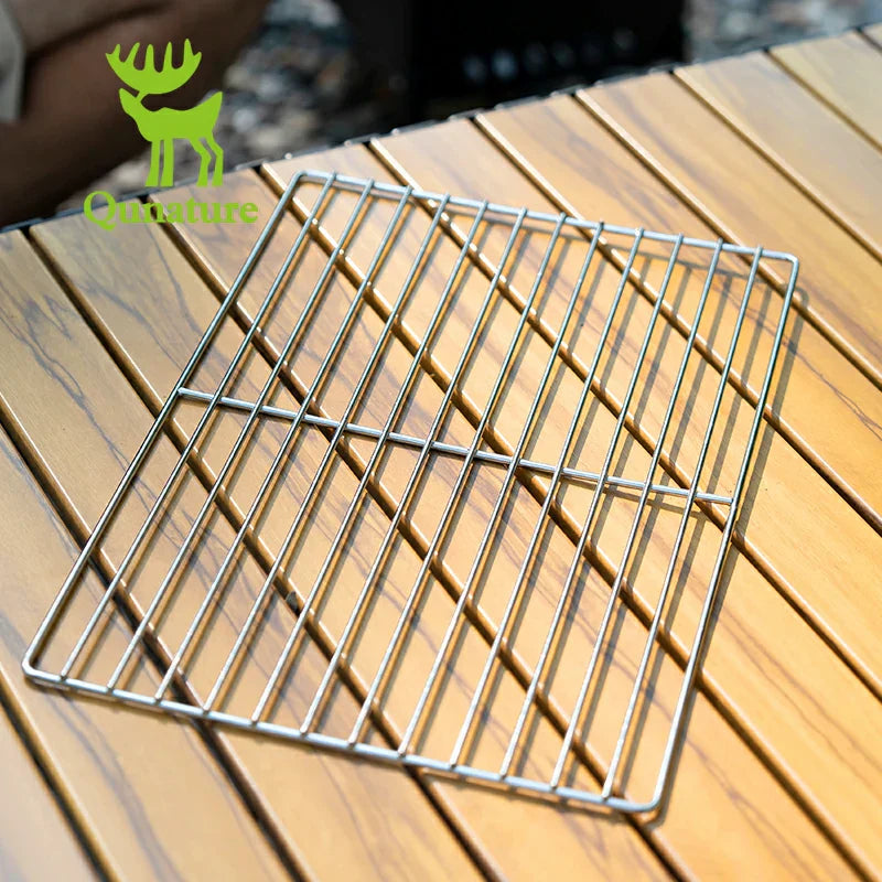 Load image into Gallery viewer, Qunature Durable Iron Chrome BBQ Grill Net with Rounded Corners for Easy Use
