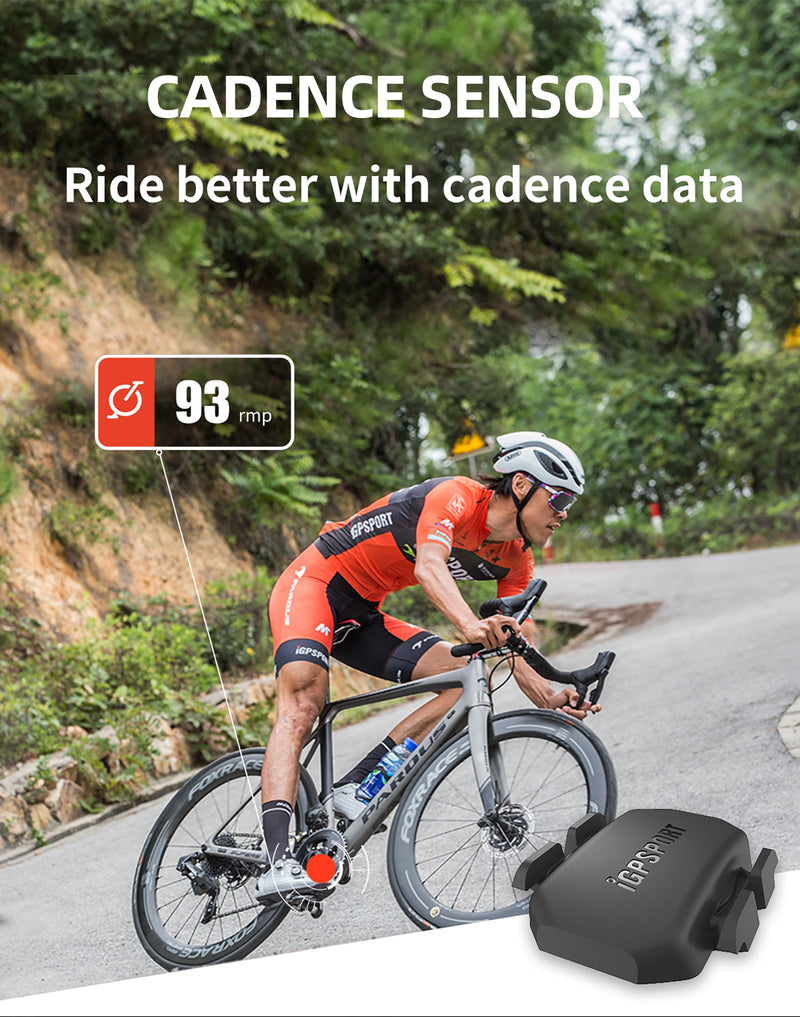 Load image into Gallery viewer, iGPSPORT Bike Speed &amp; Cadence Sensor ANT+ Bluetooth 5.0 IPX7 Waterproof
