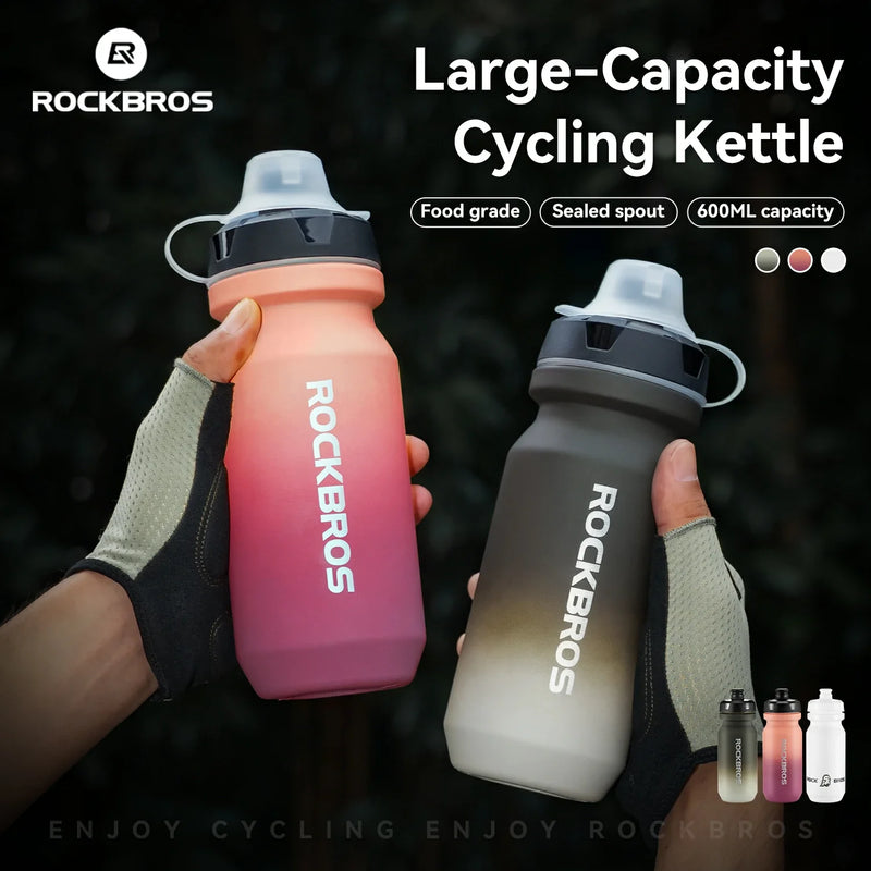 Load image into Gallery viewer, Skin-Feeling Bike Bottle with Pull-Top Lid – Lightweight Leakproof 600/750ml
