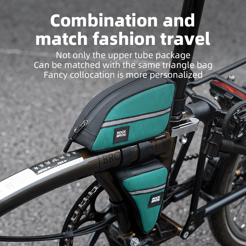 Load image into Gallery viewer, ROCKBROS Bicycle Top Tube Bag Bike Front Frame Bag Waterproof Nylon Pouch Pack 0.9L
