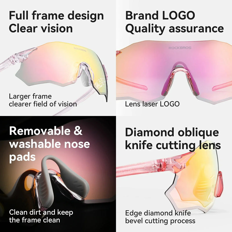 Load image into Gallery viewer, Durable Polarized Cycling Sunglasses with UV400 Protection

