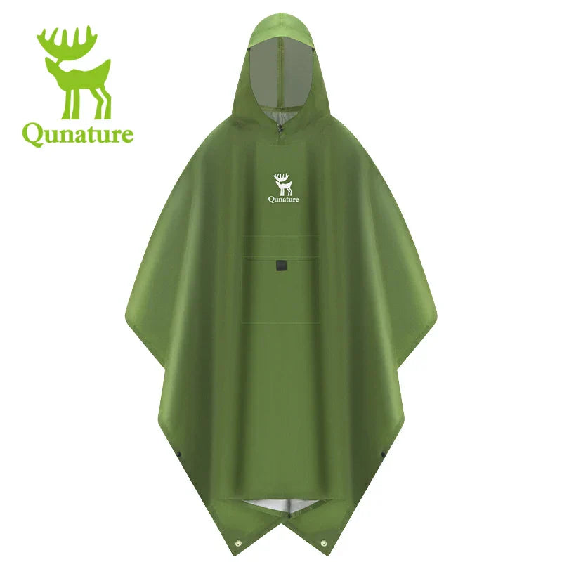 Load image into Gallery viewer, Qunature 3-in-1 Waterproof Raincoat Canopy Floor Mat Lightweight Portable
