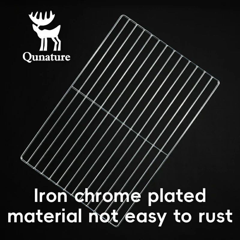 Load image into Gallery viewer, Qunature Durable Iron Chrome BBQ Grill Net with Rounded Corners for Easy Use
