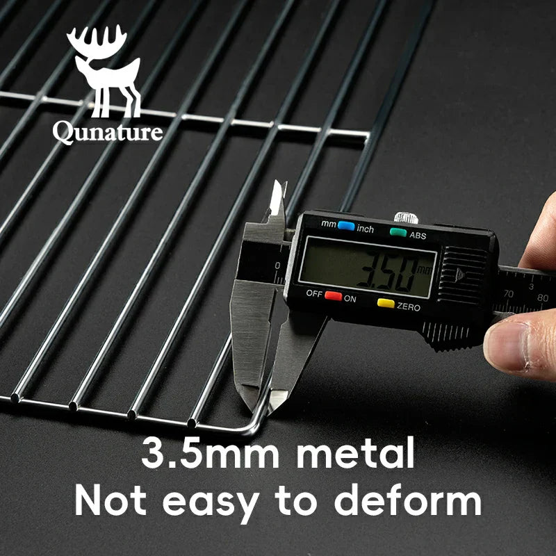 Load image into Gallery viewer, Qunature Durable Iron Chrome BBQ Grill Net with Rounded Corners for Easy Use
