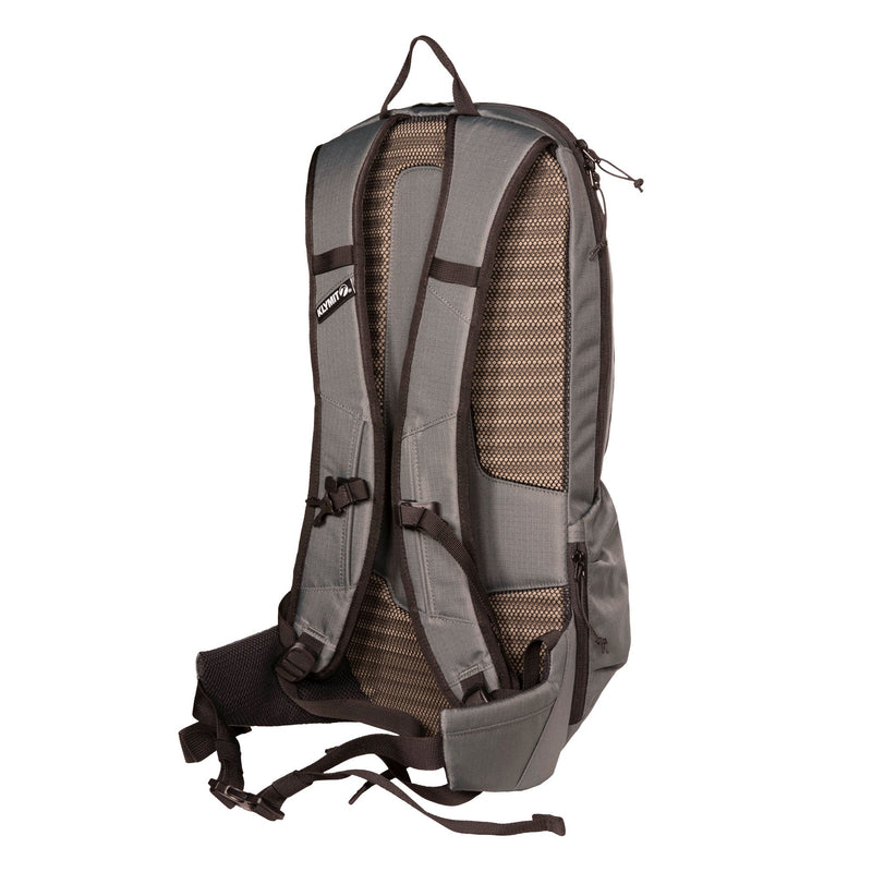 Load image into Gallery viewer, Klymit Echo 12L Hydration Pack with mesh back panel and adjustable straps on a white background.
