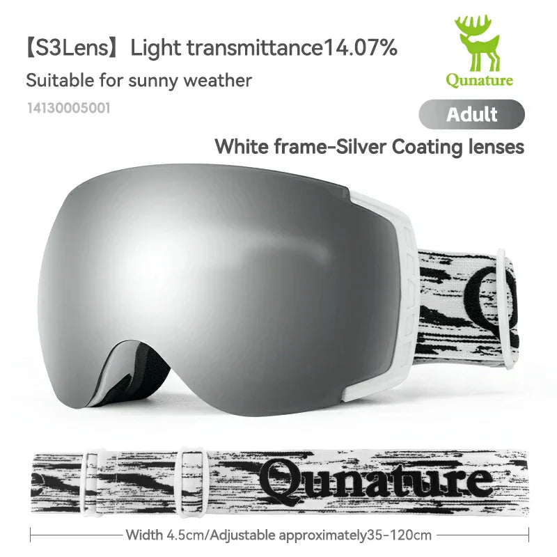 Load image into Gallery viewer, Qunature Anti-Fog Ski Goggles UV400 Protection Double-Layer Lenses for Clear View
