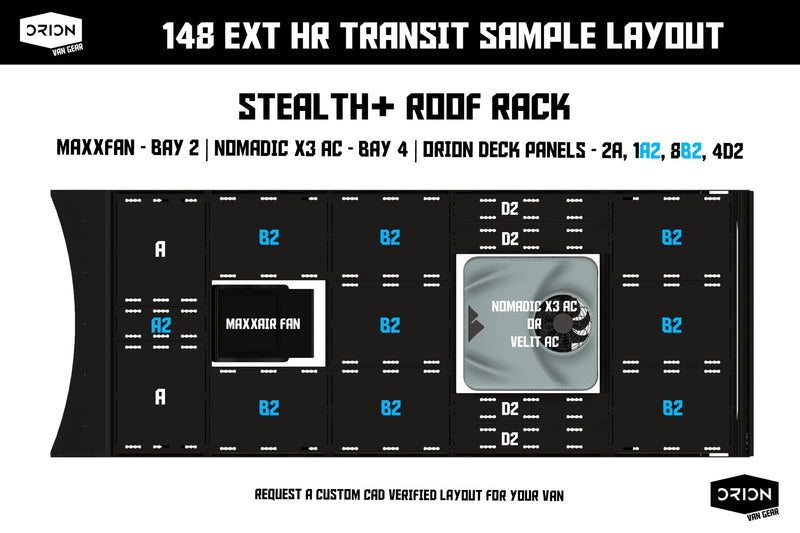 Load image into Gallery viewer, Transit Roof Deck Panels 2.0 – Flush Hardware

