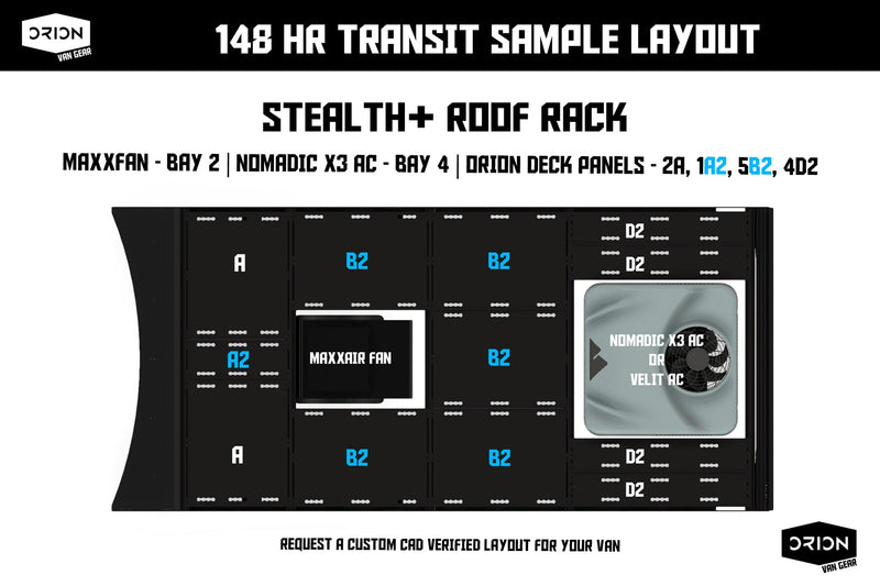 Load image into Gallery viewer, Transit Roof Deck Panels 2.0 – Flush Hardware
