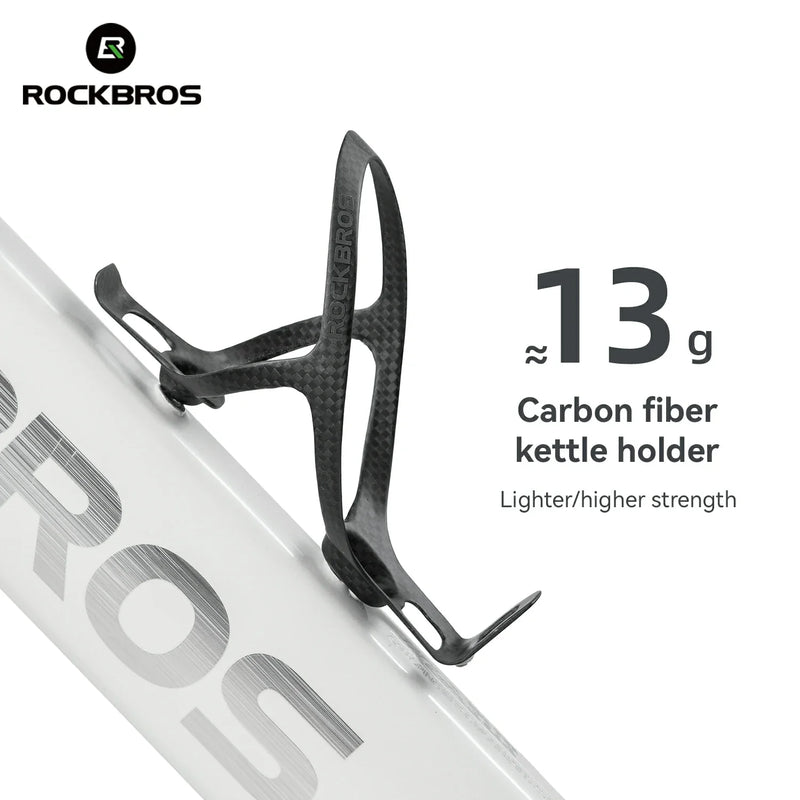 Load image into Gallery viewer, ROCKBROS 100% Carbon Fiber  13g Ultra-Light Bike Water Bottle Holder
