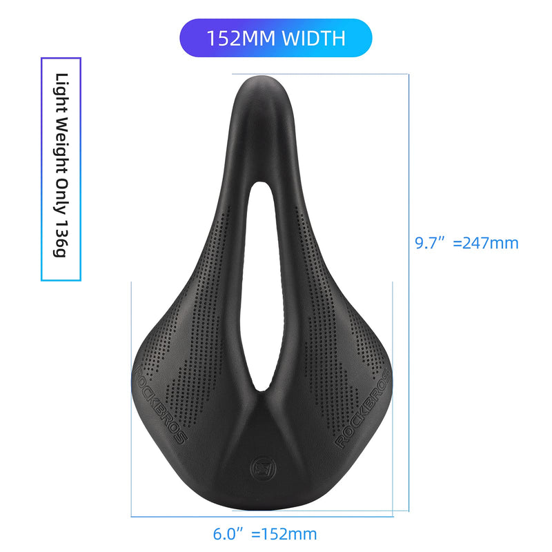 Load image into Gallery viewer, ROCKBROS Carbon Fiber Bike Saddle Lightweight Shock-Absorbing Comfort for Men Women"
