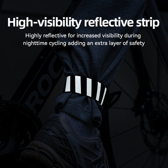 ROCKBROS Anti-Roll Chain Riding Leg Straps Adjustable Reflective