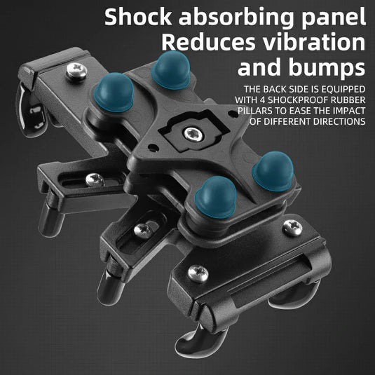ROCKBROS Motorcycle ATV Adjustable Phone Holder with Vibration Dampener for 4.7-7.1" Phones