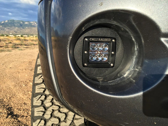 Cali Raised LED LED Fog Light Pod Replacement Mounting Brackets For 2005-2011 Toyota Tacoma