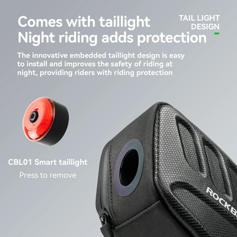 Load image into Gallery viewer, ROCKBROS 3D Shell Saddle Bike Seat Bag with Light Tail
