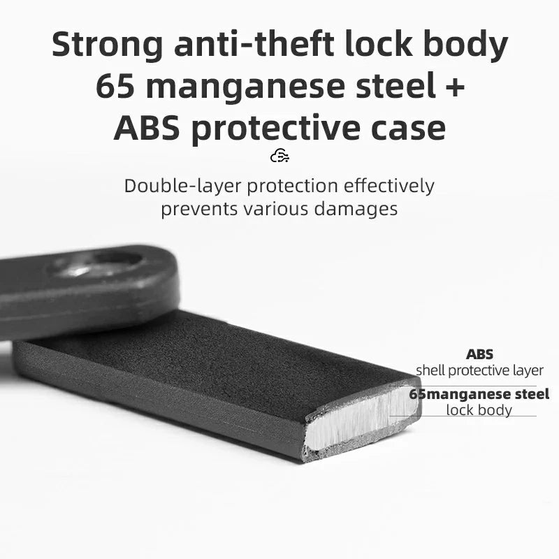 Load image into Gallery viewer, ROCKBROS Folding Bike Lock Smart Fingerprint Heavy Duty Anti Theft Bike Lock
