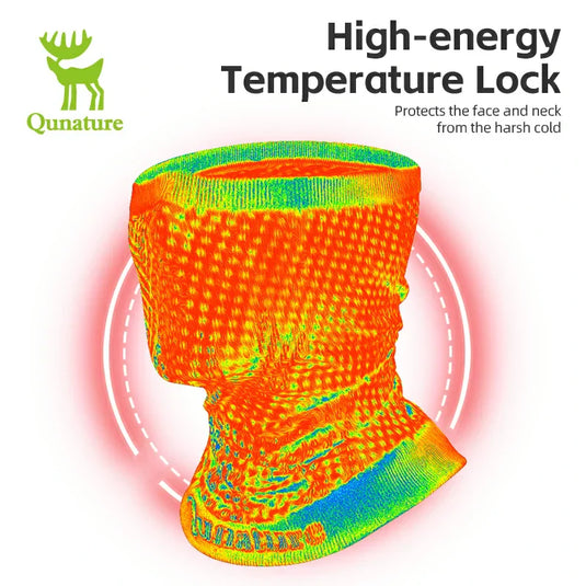 Qunature Warm Ski Face Mask - Reindeer Series, Skin-Friendly & Breathable
