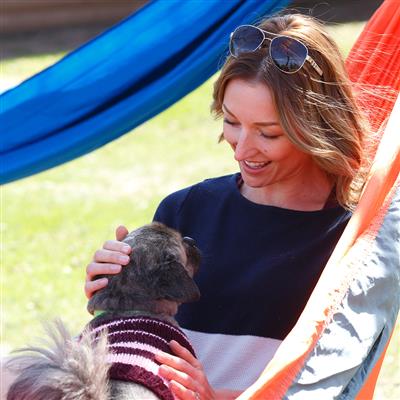 Coghlan's Double Parachute Hammock Orange/Grey