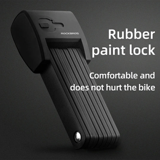 ROCKBROS Folding Bike Lock Smart Fingerprint Heavy Duty Anti Theft Bike Lock