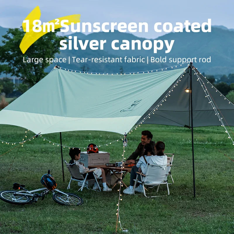 Load image into Gallery viewer, Qunature 3-in-1 Waterproof Canopy Floor Mat Raincoat UPF50+ for Camping
