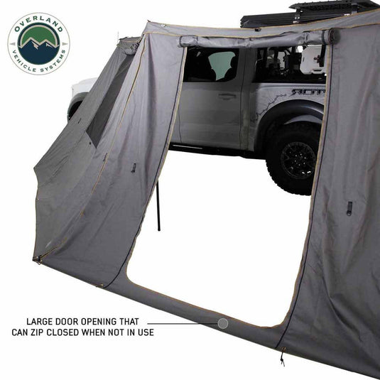 OVS HD Nomadic 270 Degree Awning Wall 1 with Door & Window - Driver Side
