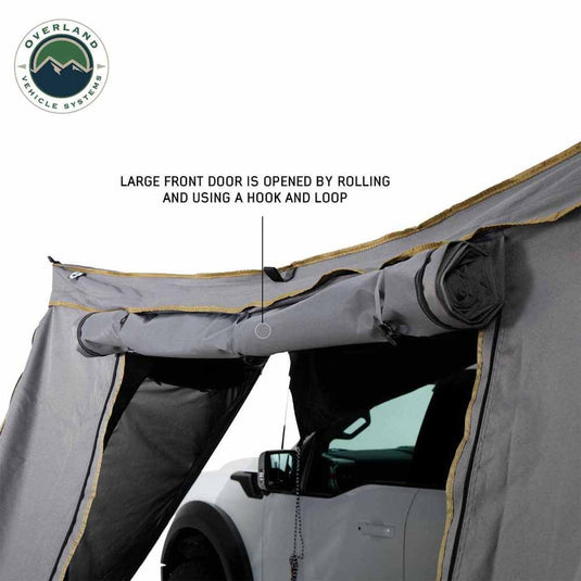 OVS HD Nomadic 270 Degree Awning Wall 1 with Door & Window - Driver Side