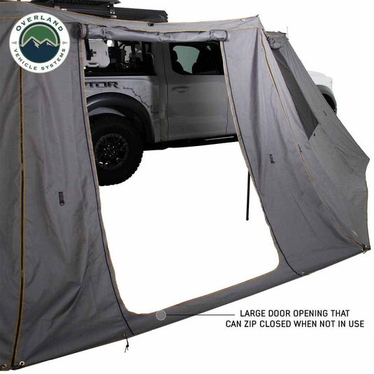 OVS HD Nomadic 270 Degree Awning Wall 1 with Door & Window - Passenger Side