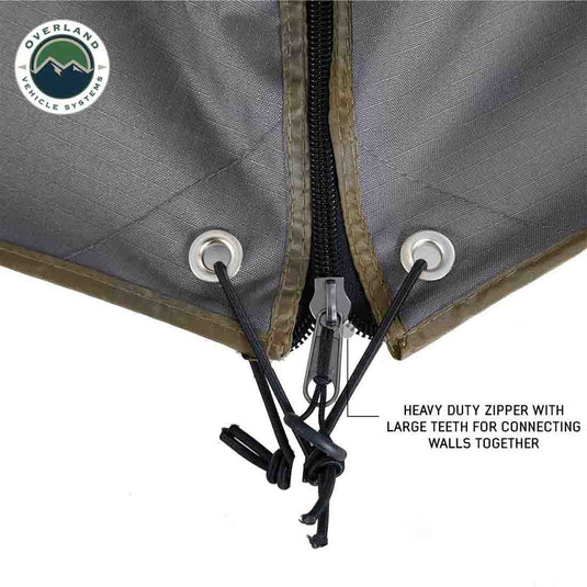 OVS HD Nomadic 270 Degree Awning - Wall 2 with Window - Passenger Side