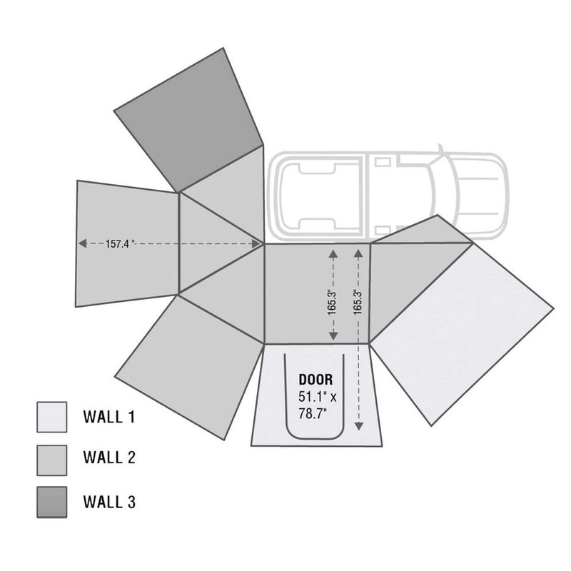 Load image into Gallery viewer, OVS Awning Wall Panel 3 for HD Nomadic 270 Degree Awning - Passenger Side
