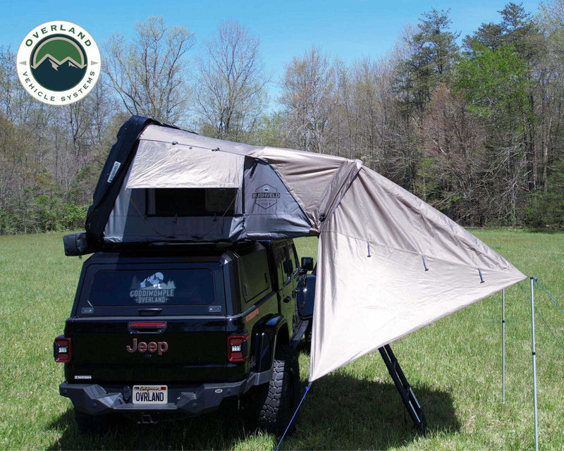 Load image into Gallery viewer, Overland Vehicle Systems Bushveld II Hard Shell Roof Top Tent Awning For 2-Person Tent
