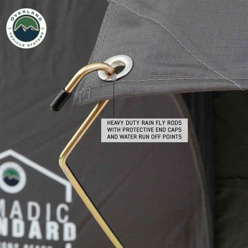 Load image into Gallery viewer, OVS HD Nomadic 3 Extended Soft Shell Roof Top Tent, Grey Body &amp; Green Rainfly
