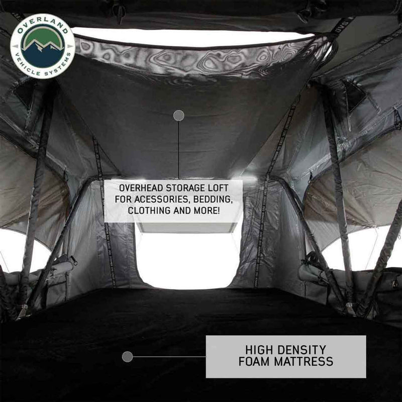 Load image into Gallery viewer, OVS HD Nomadic 3 Extended Soft Shell Roof Top Tent, Grey Body &amp; Green Rainfly

