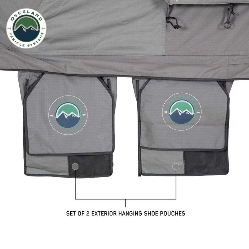 Load image into Gallery viewer, OVS HD Nomadic 3 Extended Soft Shell Roof Top Tent, Grey Body &amp; Green Rainfly
