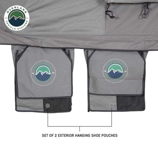OVS HD Nomadic 3 Extended Soft Shell Roof Top Tent, Grey Body & Green Rainfly