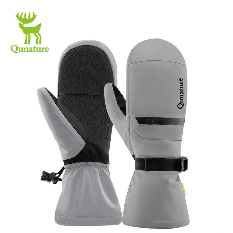 Load image into Gallery viewer, Qunature Windproof Waterproof Thermal Ski Gloves Double-Layer Insulation Touchscreen
