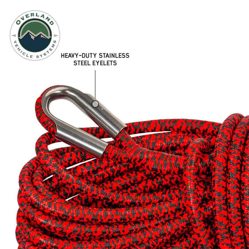 Load image into Gallery viewer, Overland Vehicle Systems Brute Recovery Performance Winch Line 3/8&quot;x 85&#39; 20,000 LB. with Storage Bag
