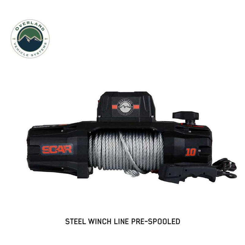 Load image into Gallery viewer, Overland Vehicle Systems SCAR 10 - 10,000 Lbs. Rated Steel Cable Winch
