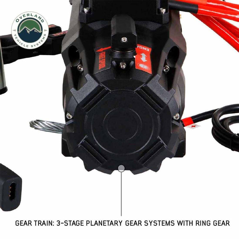 Load image into Gallery viewer, Overland Vehicle Systems SCAR 10 - 10,000 Lbs. Rated Steel Cable Winch
