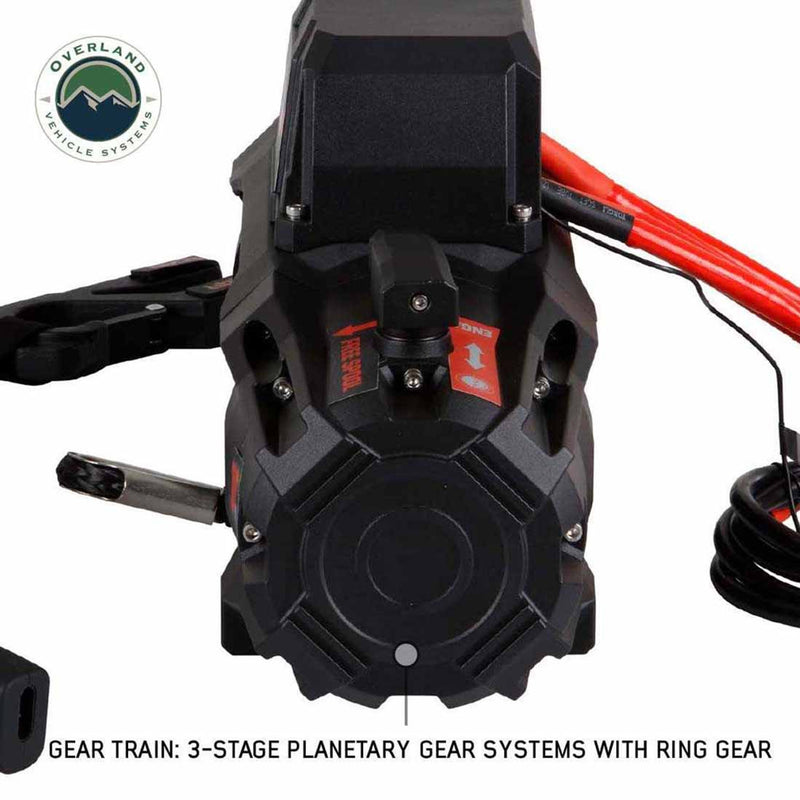 Load image into Gallery viewer, Overland Vehicle Systems SCAR 10S - 10,000 Lbs. Rated Synthetic Rope Winch

