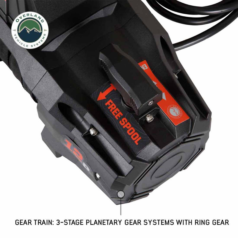 Load image into Gallery viewer, Overland Vehicle Systems SCAR 12S - 12,000 Lbs. Rated Synthetic Rope Winch
