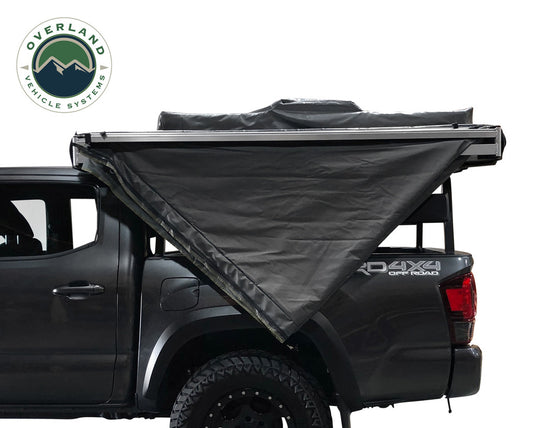 Overland Vehicle Systems 270 Awning with Bracket Kit for Mid - High Roofline Vans