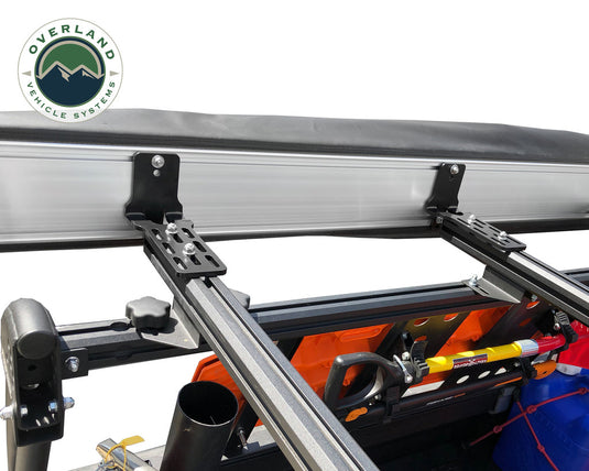 Overland Vehicle Systems 270 Awning with Bracket Kit for Mid - High Roofline Vans