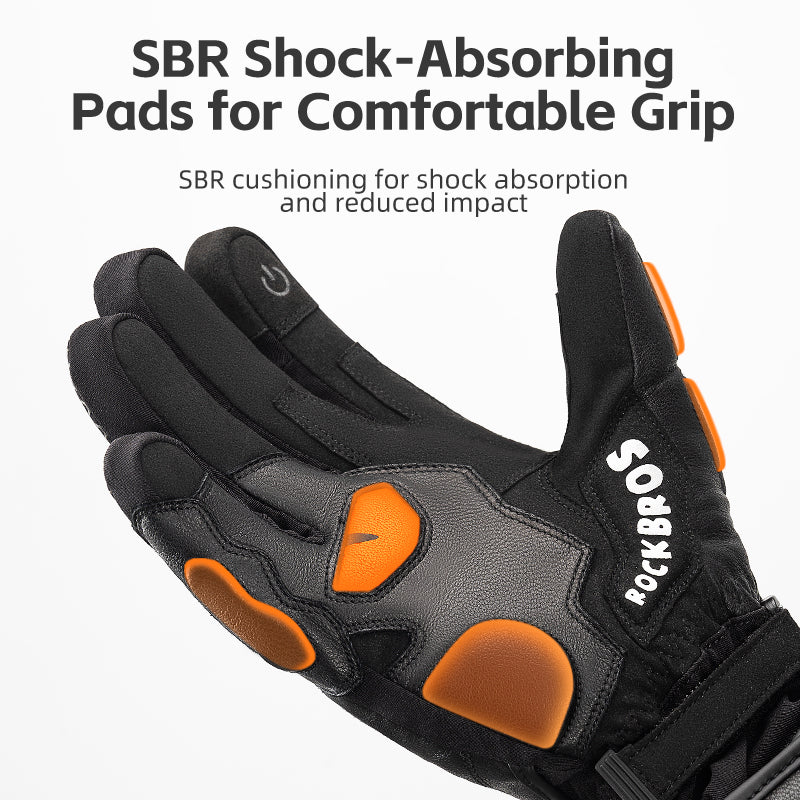 Load image into Gallery viewer, ROCKBROS Cold Weather Warm Motorcycle Winter Gloves for Men with Touchscreen
