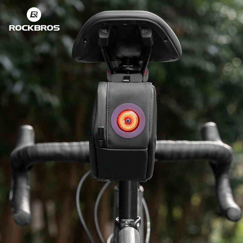 Load image into Gallery viewer, ROCKBROS 3D Shell Saddle Bike Seat Bag with Light Tail
